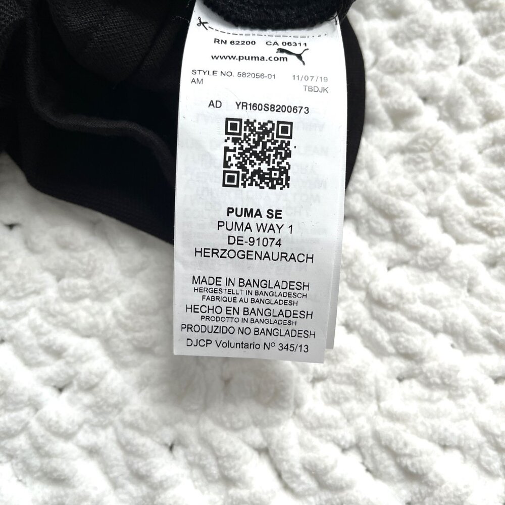 NWT Puma Textured Summer Shorts (Black) S - Picture 6 of 8